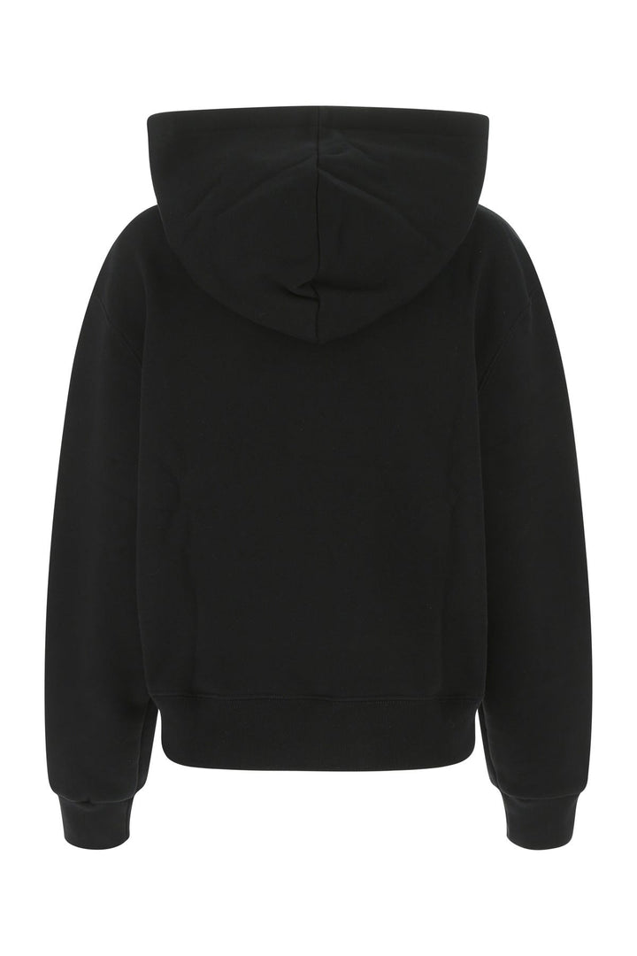 Black cotton oversize sweatshirt