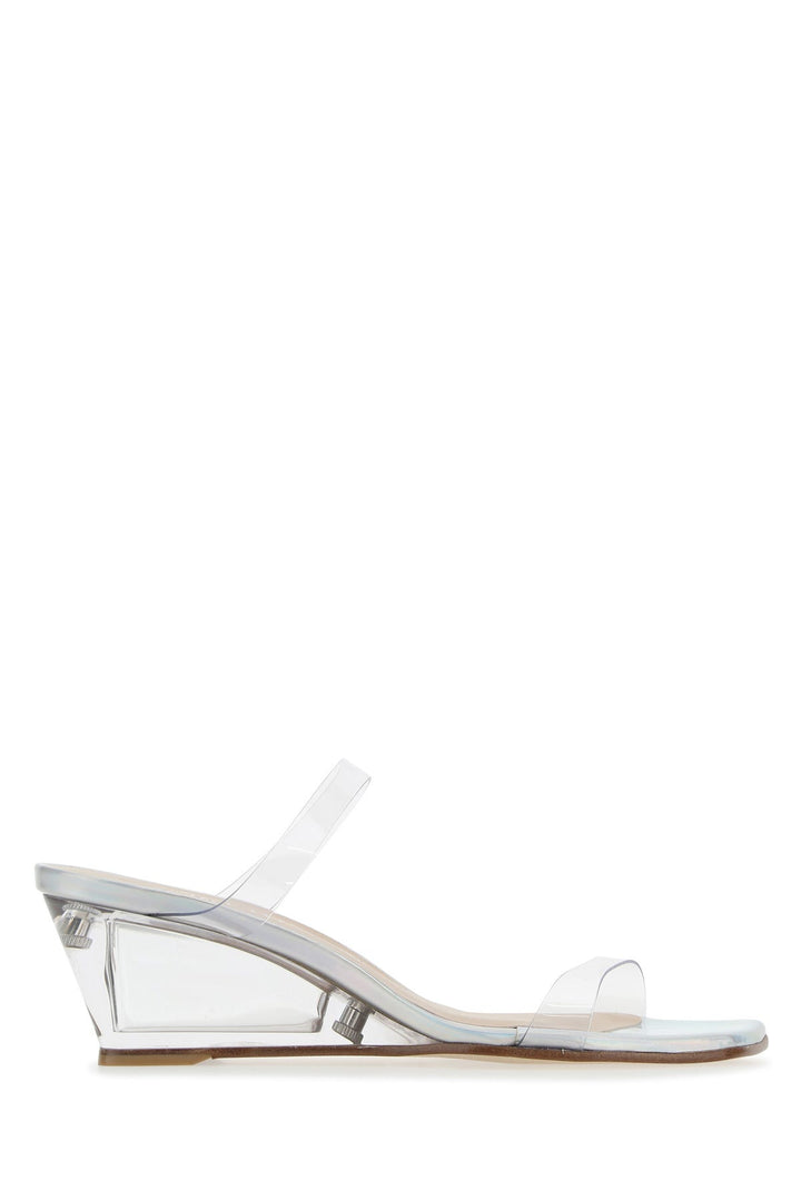 Transparent PVC Lucite Aleena mules