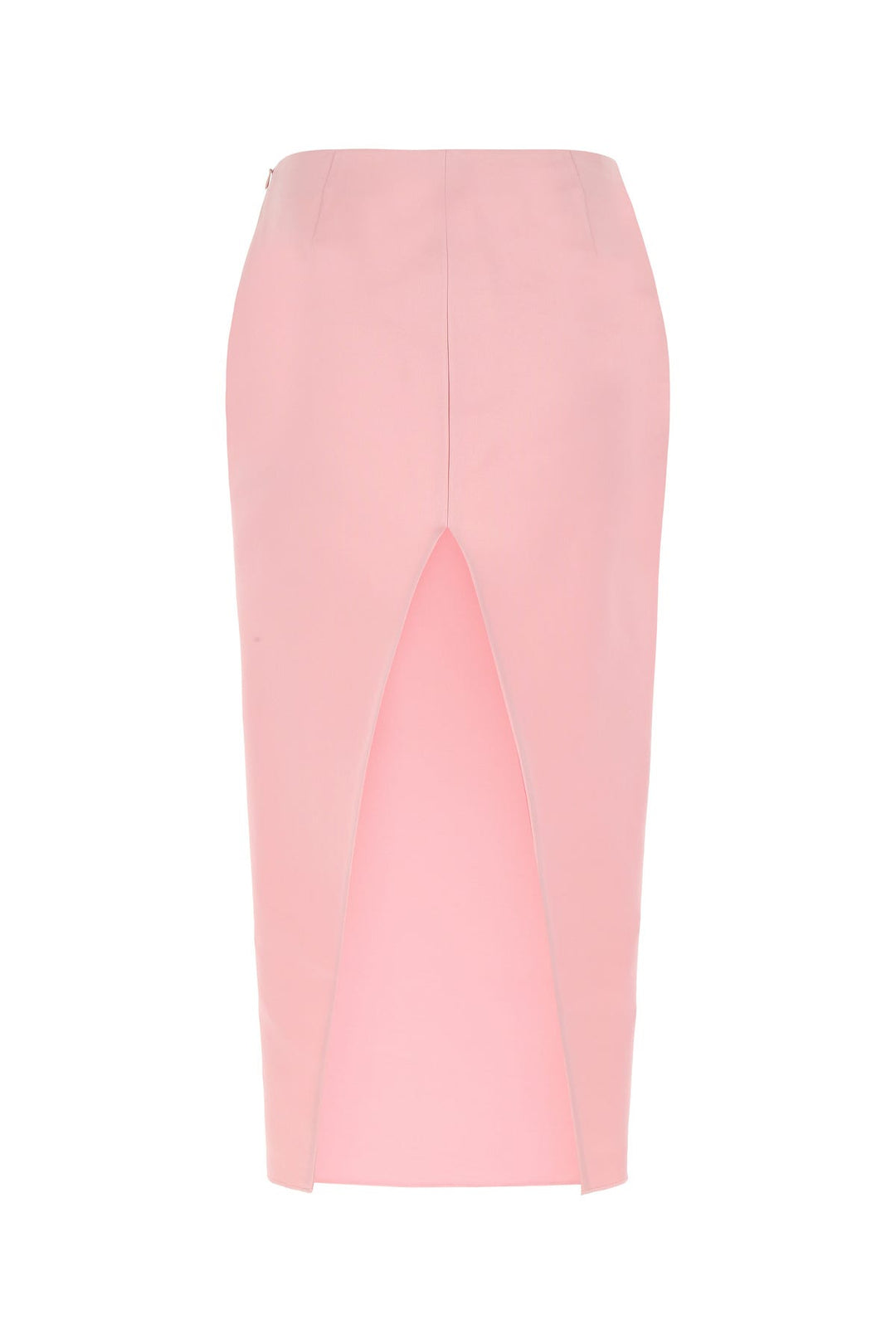 Pink satin skirt