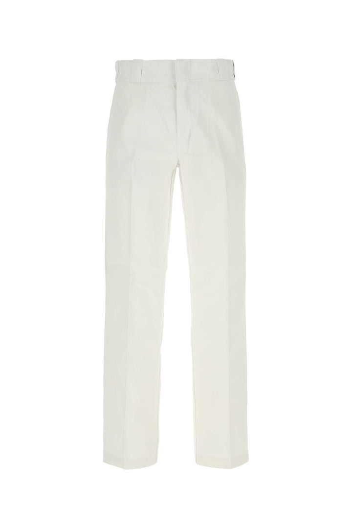 White polyester blend pant