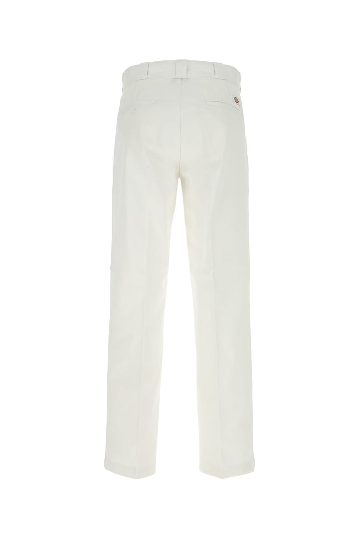 White polyester blend pant