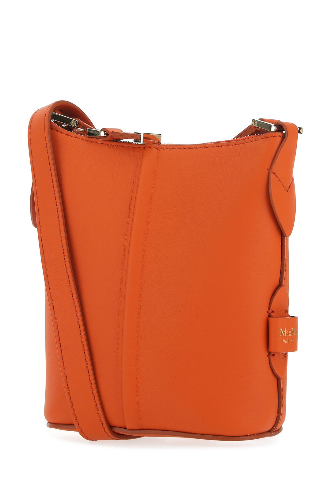 Orange leather Riviers crossbody bag