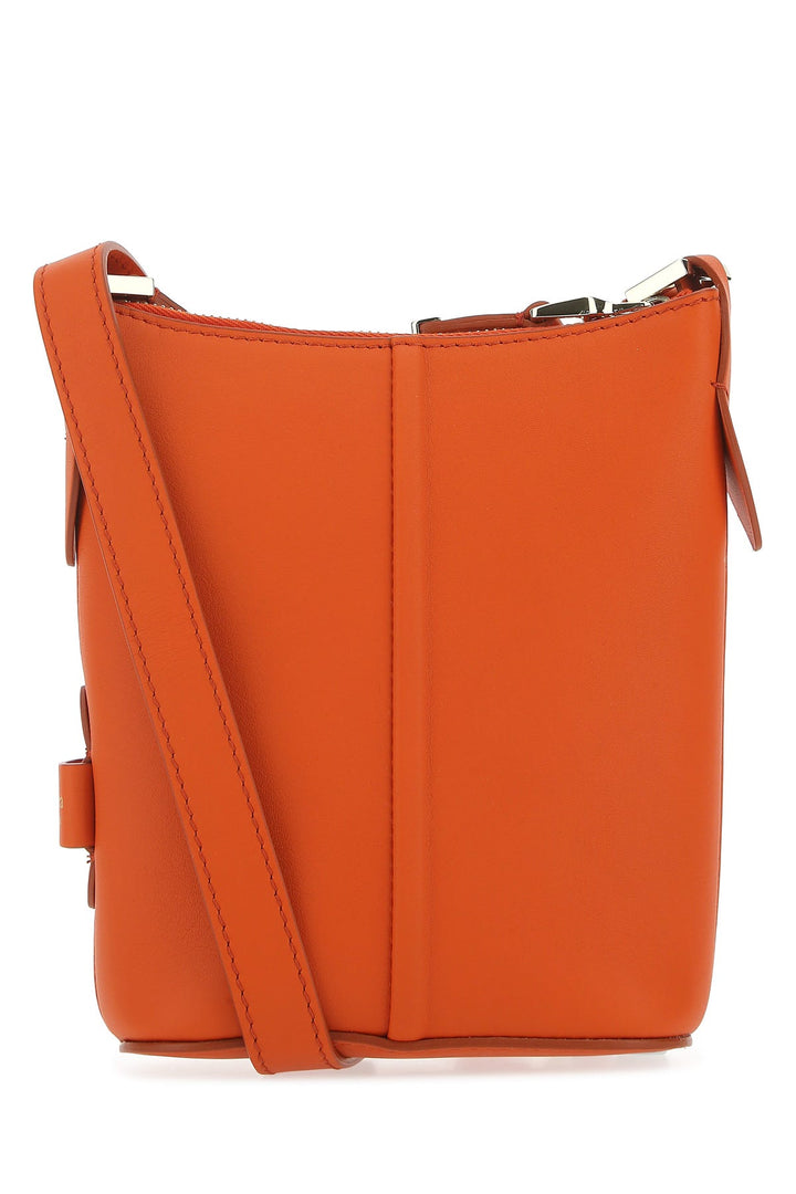 Orange leather Riviers crossbody bag