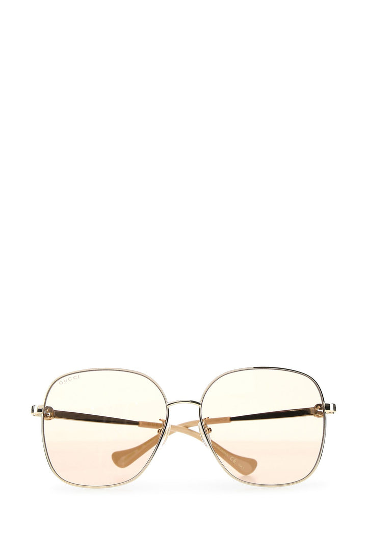 Gold metal sunglasses