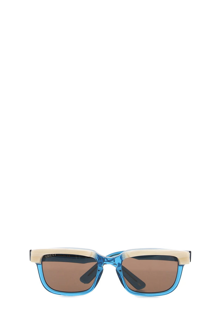 Light blue acetate sunglasses