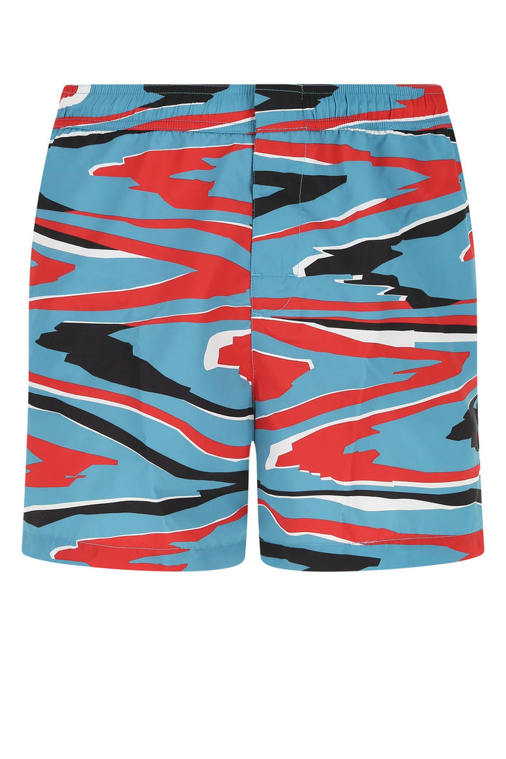 Printed polyester swimming shorts