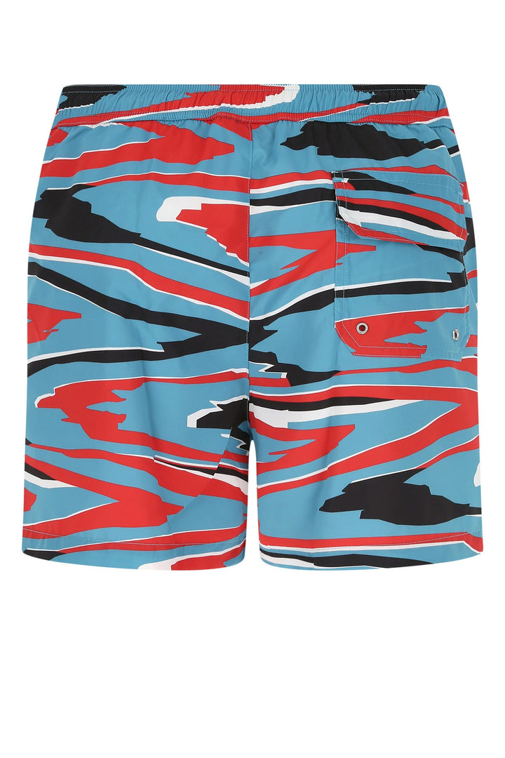 Printed polyester swimming shorts