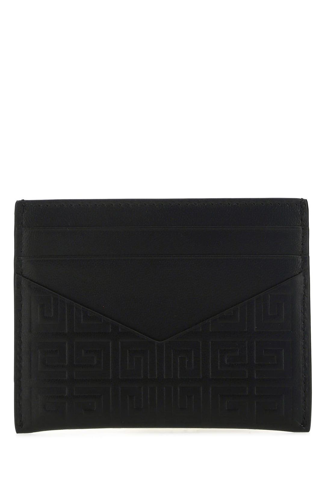 Black leather card holder