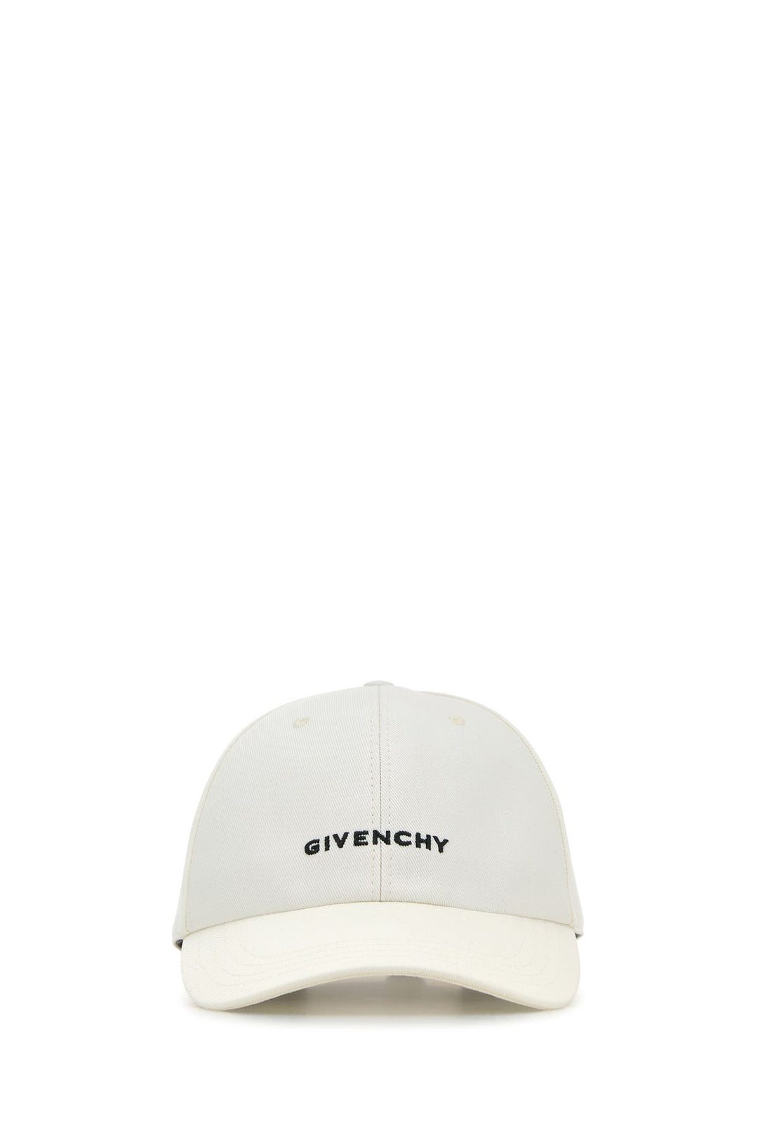 White cotton blend baseball cap