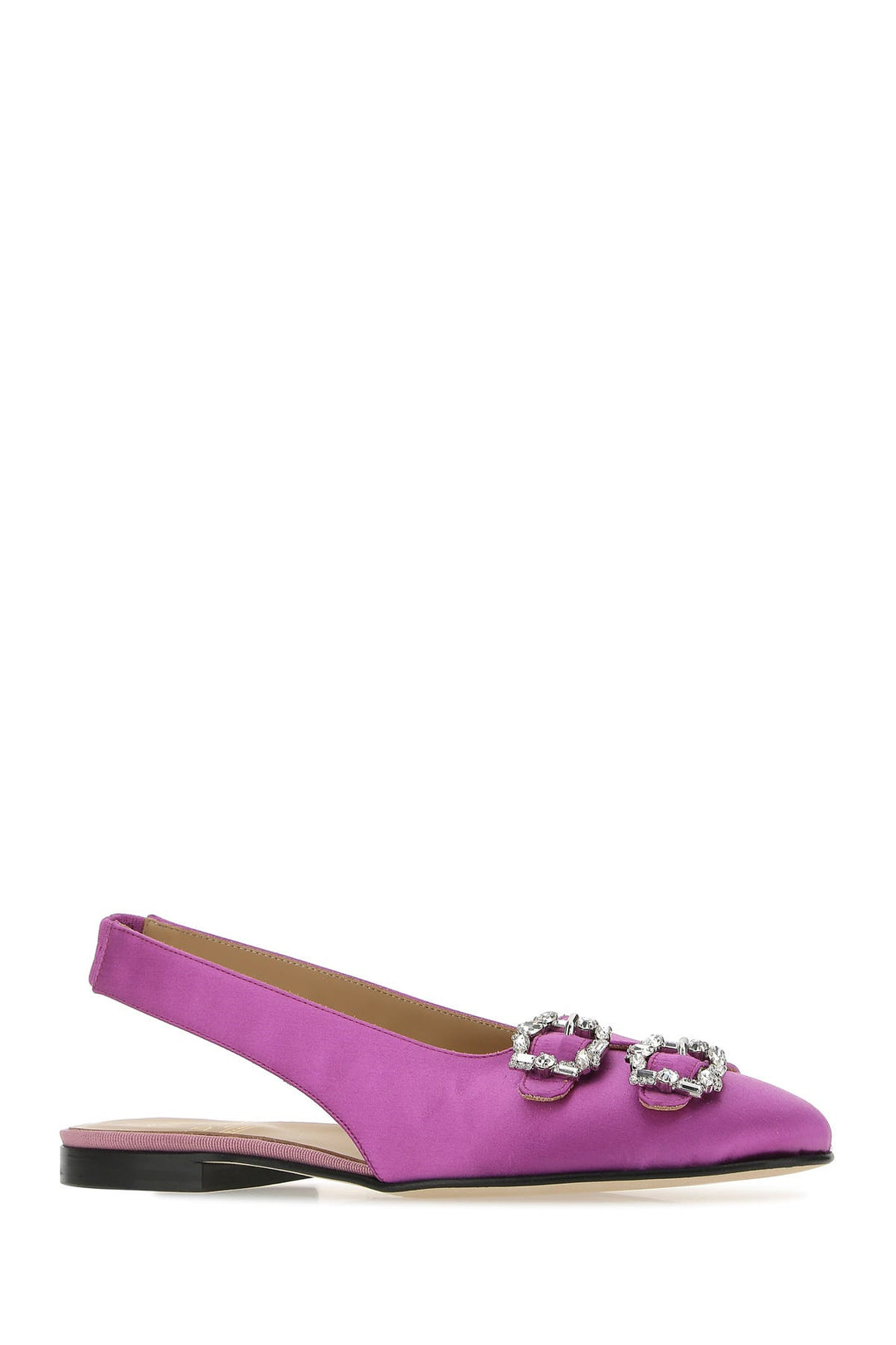 Purple satin Sunset ballerinas