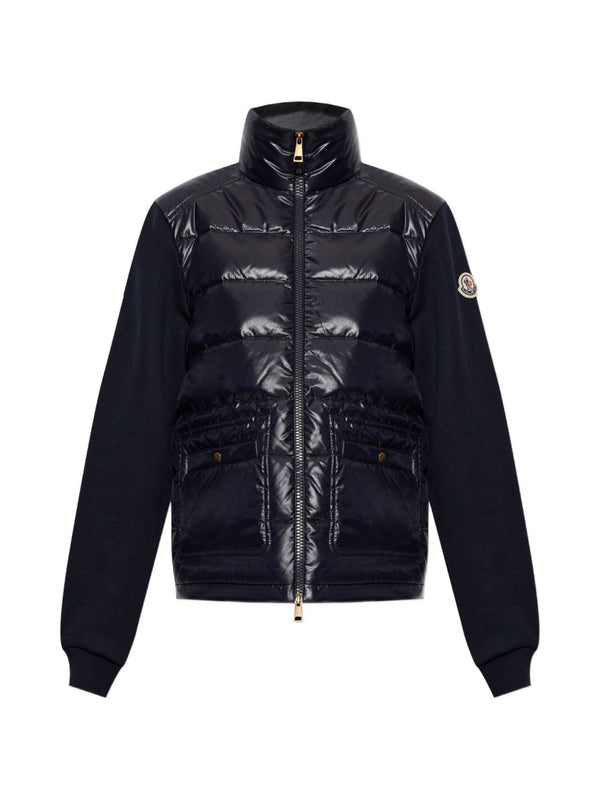 Wool And Nylon Padded Cardigan