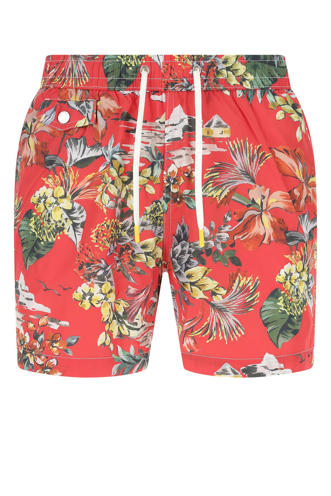 Printed polyester swimming shorts