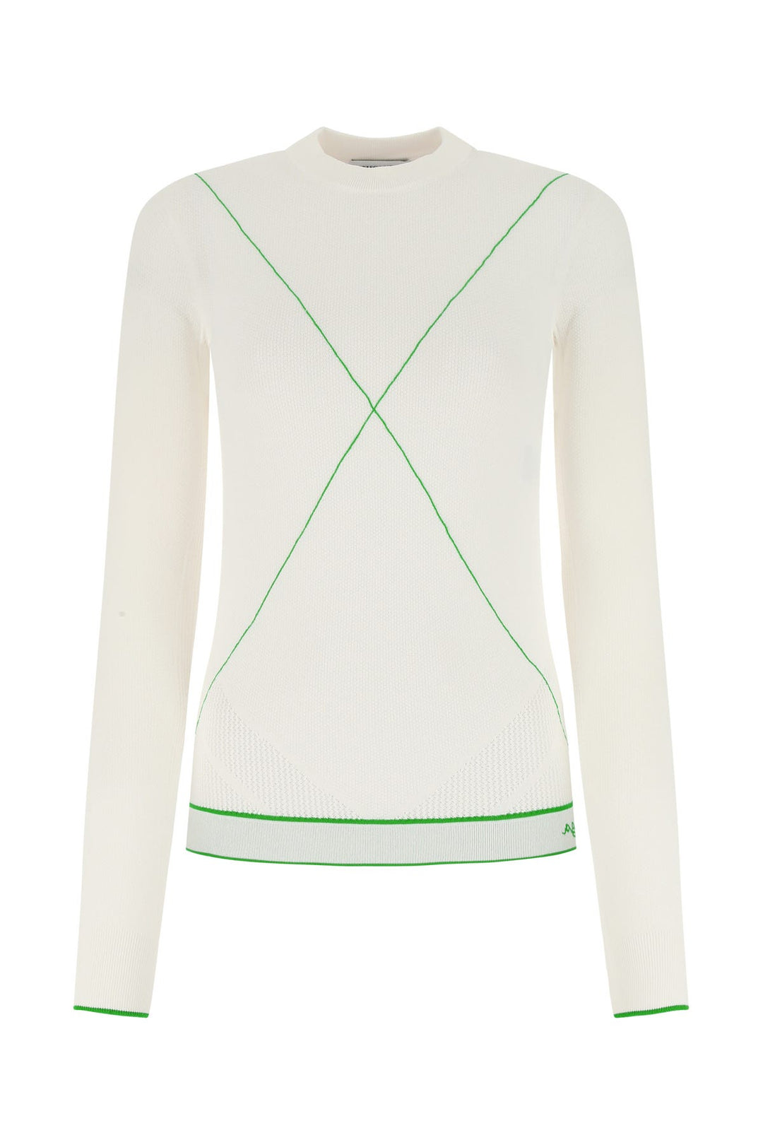 White viscose blend sweater