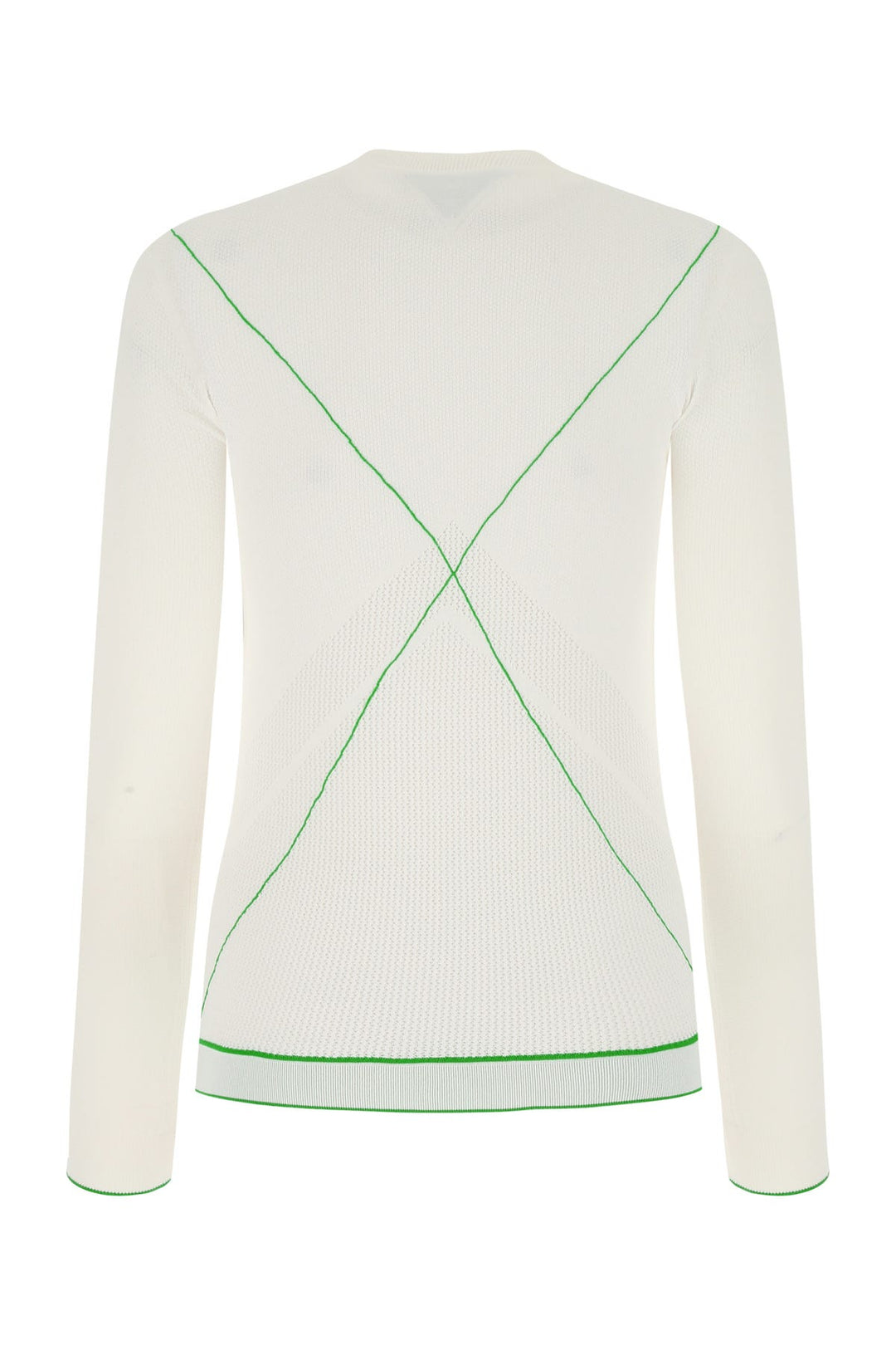 White viscose blend sweater