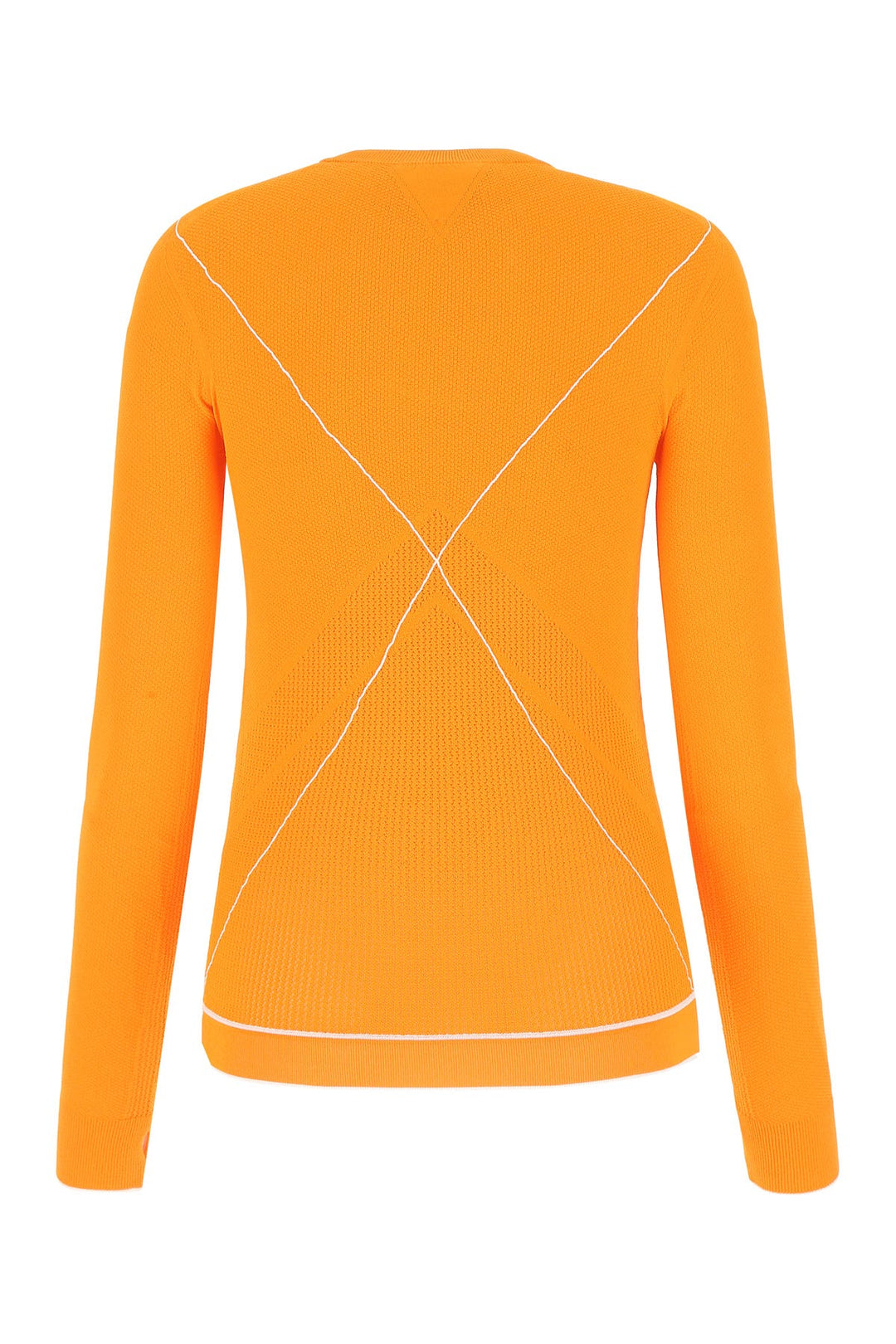 Orange viscose blend sweater