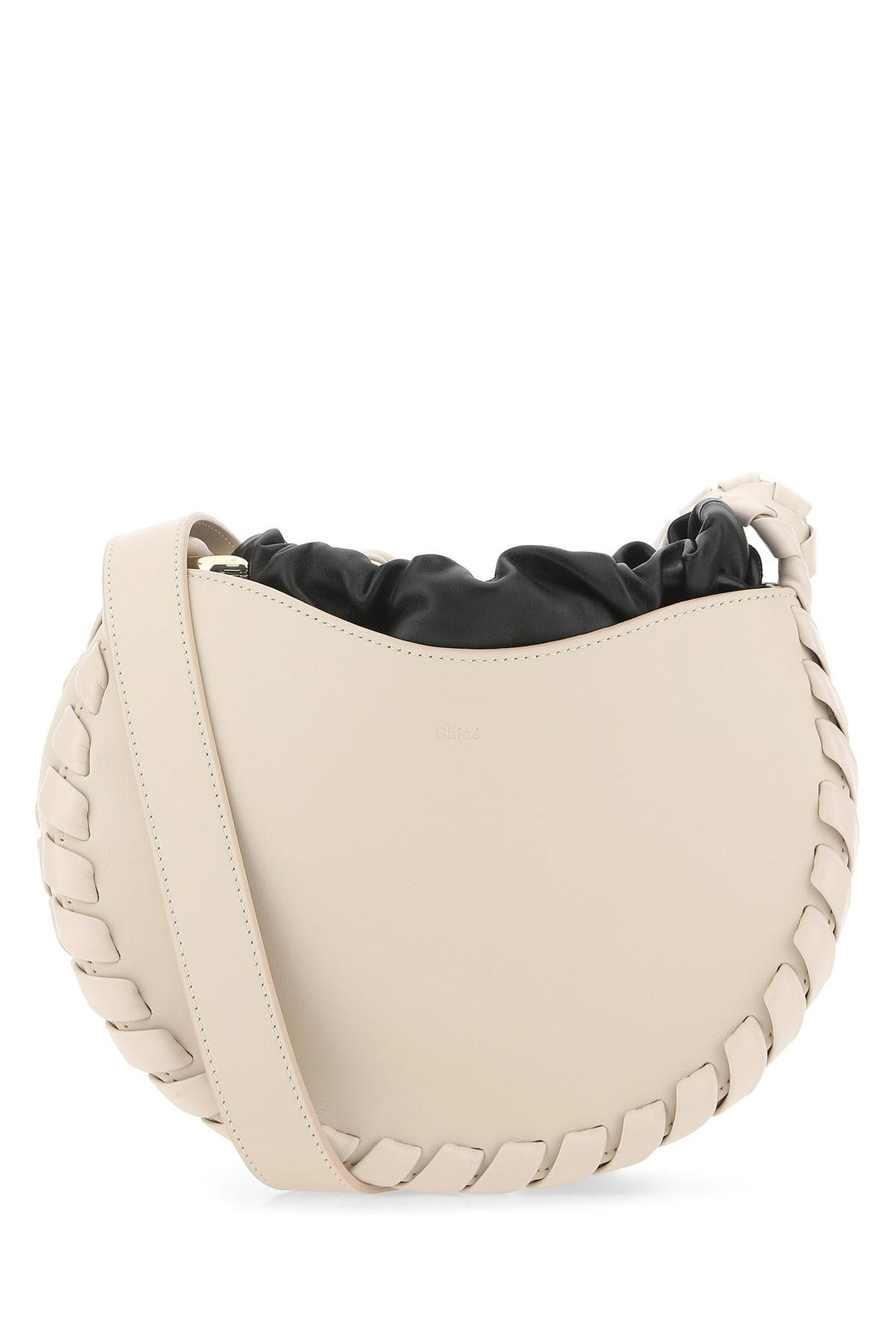 Powder pink leather small Mate crossbody bag