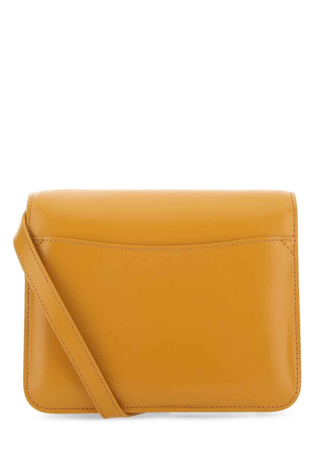 Mustard leather Kattie clutch