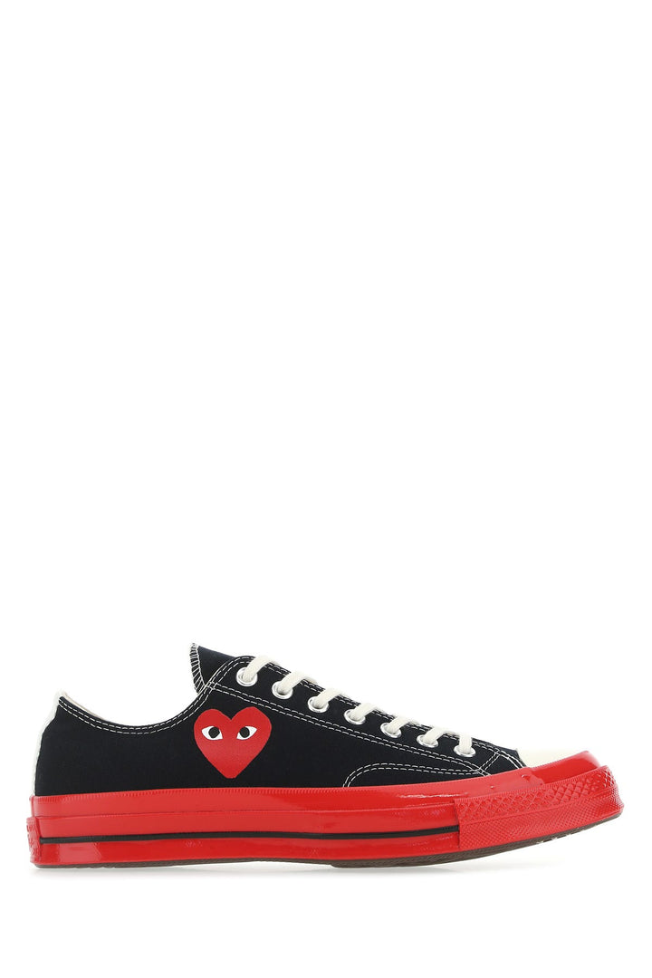 Black canvas Comme Des GarÃ§ons X Converse sneakers