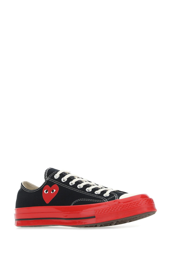 Black canvas Comme Des GarÃ§ons X Converse sneakers