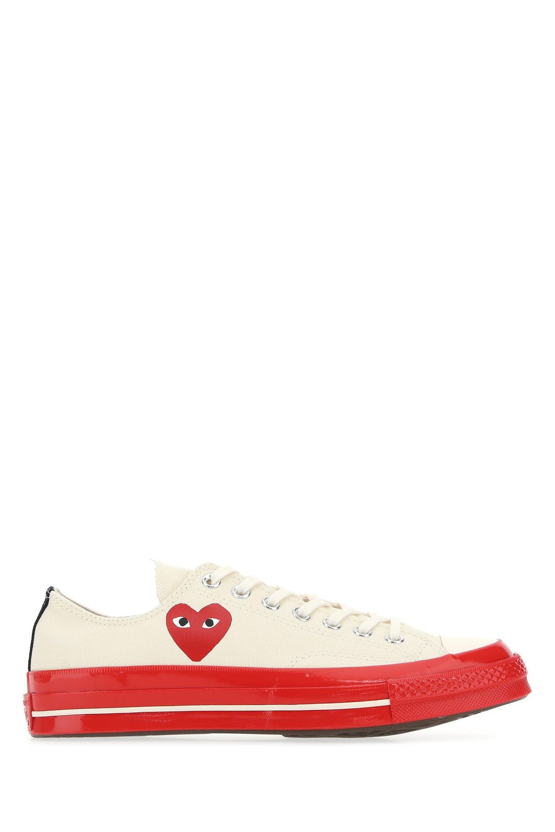 Ivory canvas Comme Des GarÃ§ons X Converse sneakers