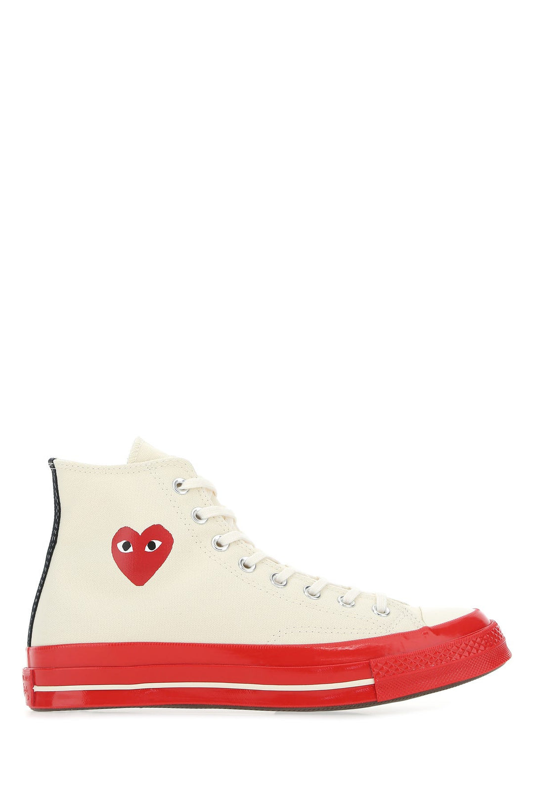 Ivory canvas Comme Des GarÃ§ons X Converse sneakers