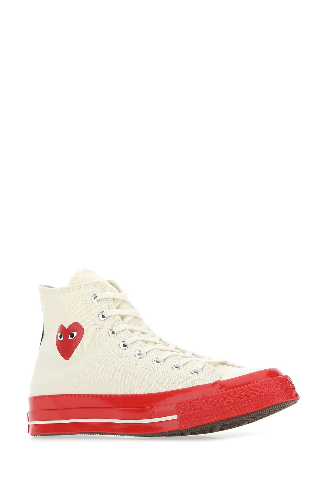 Ivory canvas Comme Des GarÃ§ons X Converse sneakers