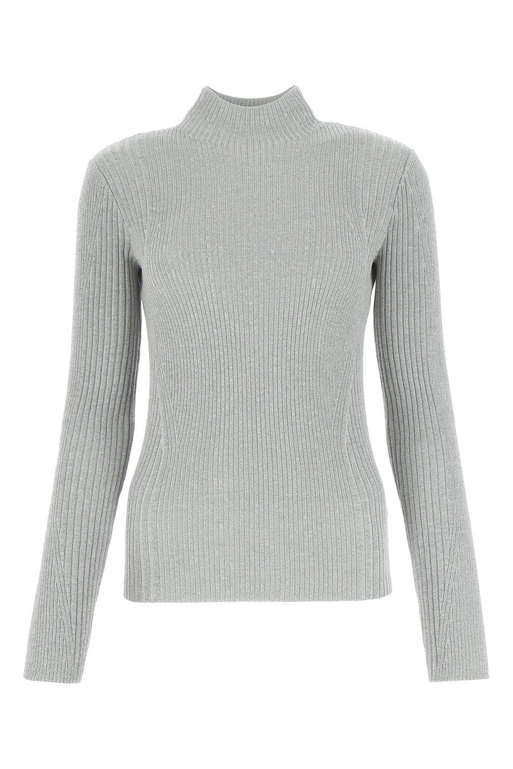 Light grey polyester blend sweater