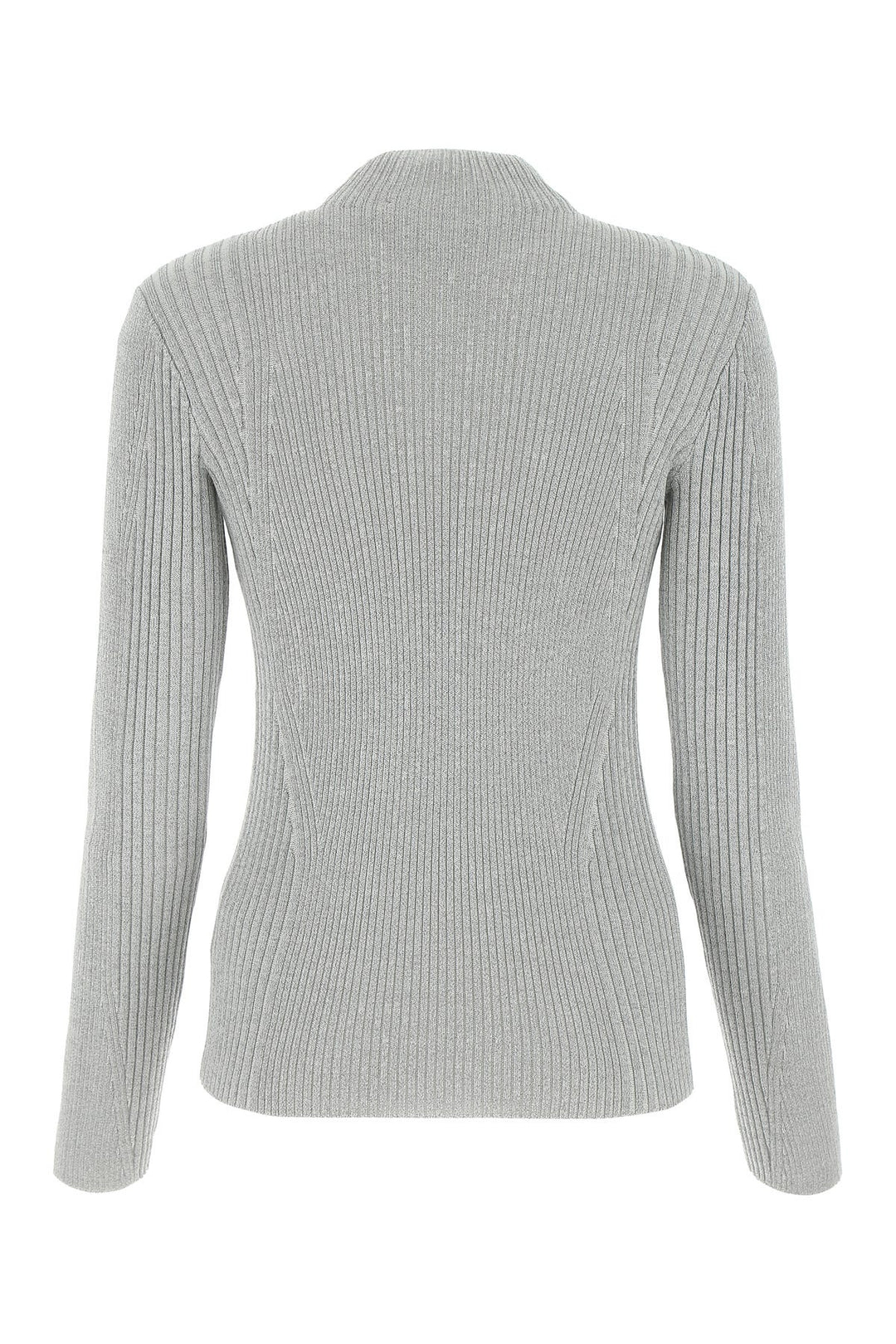 Light grey polyester blend sweater