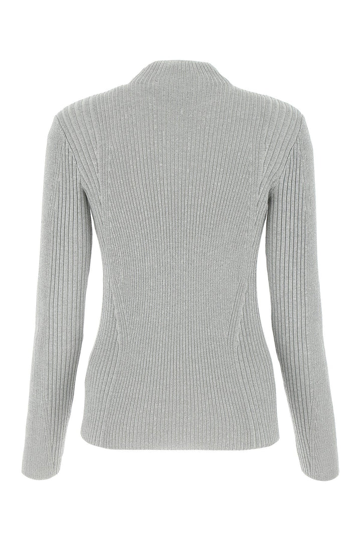 Light grey polyester blend sweater