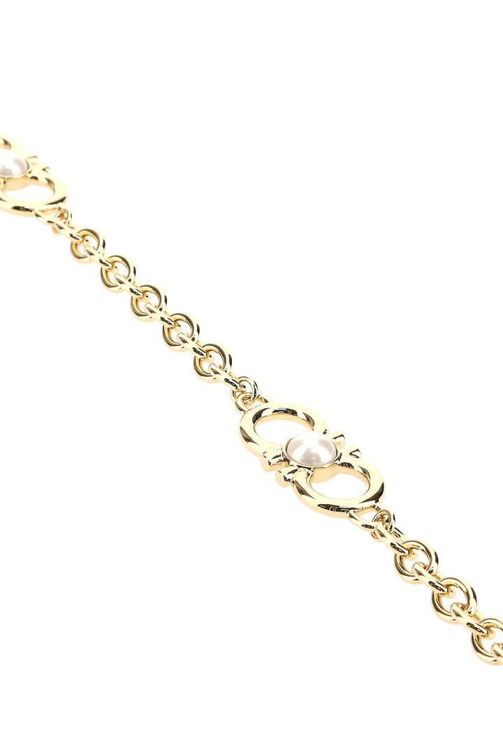 Golden metal necklace