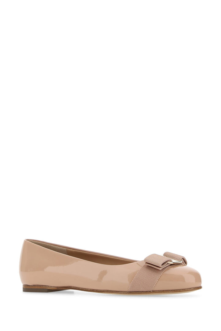 Skin pink leather Varina ballerinas