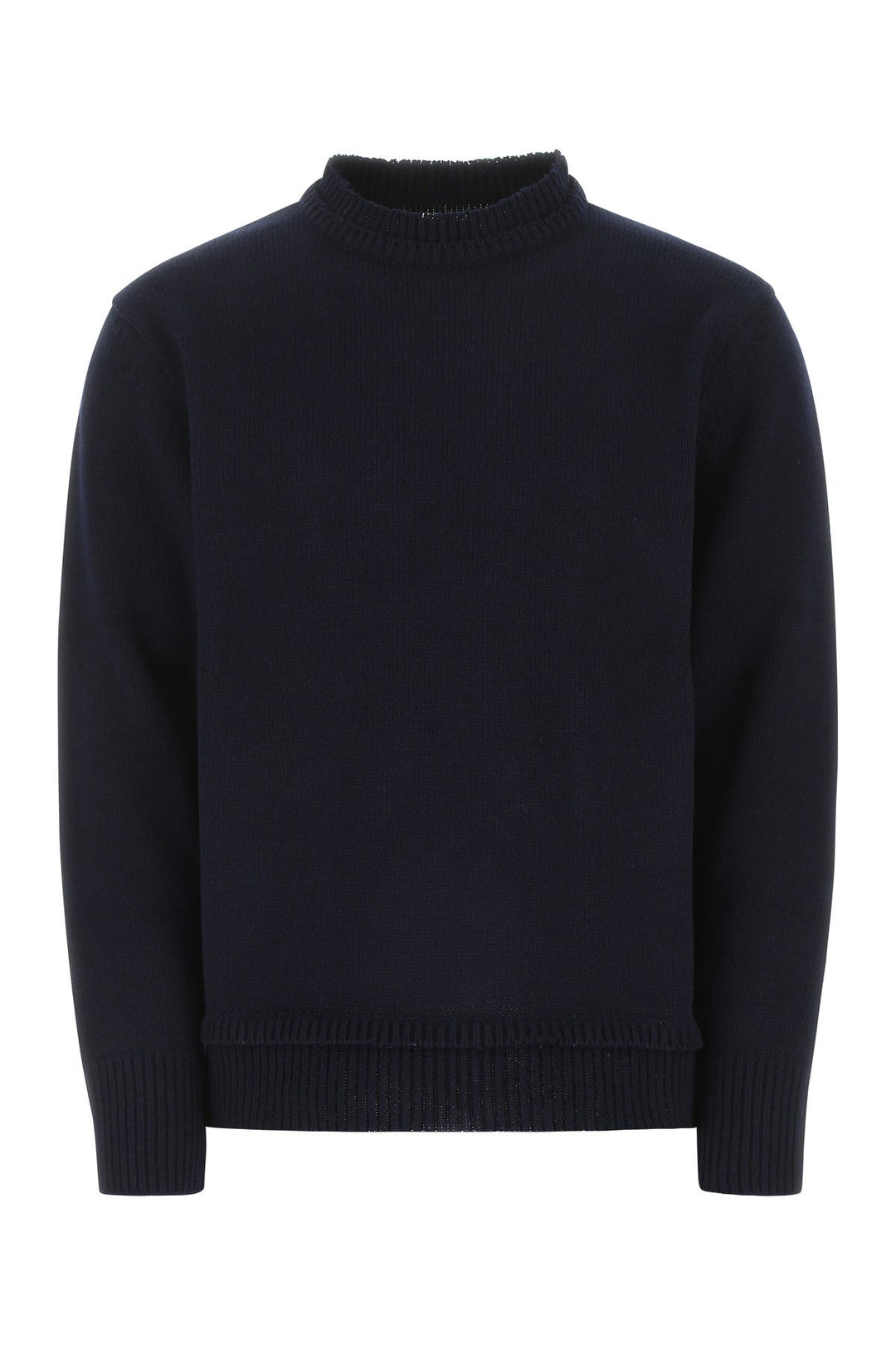 Navy blue wool blend sweater