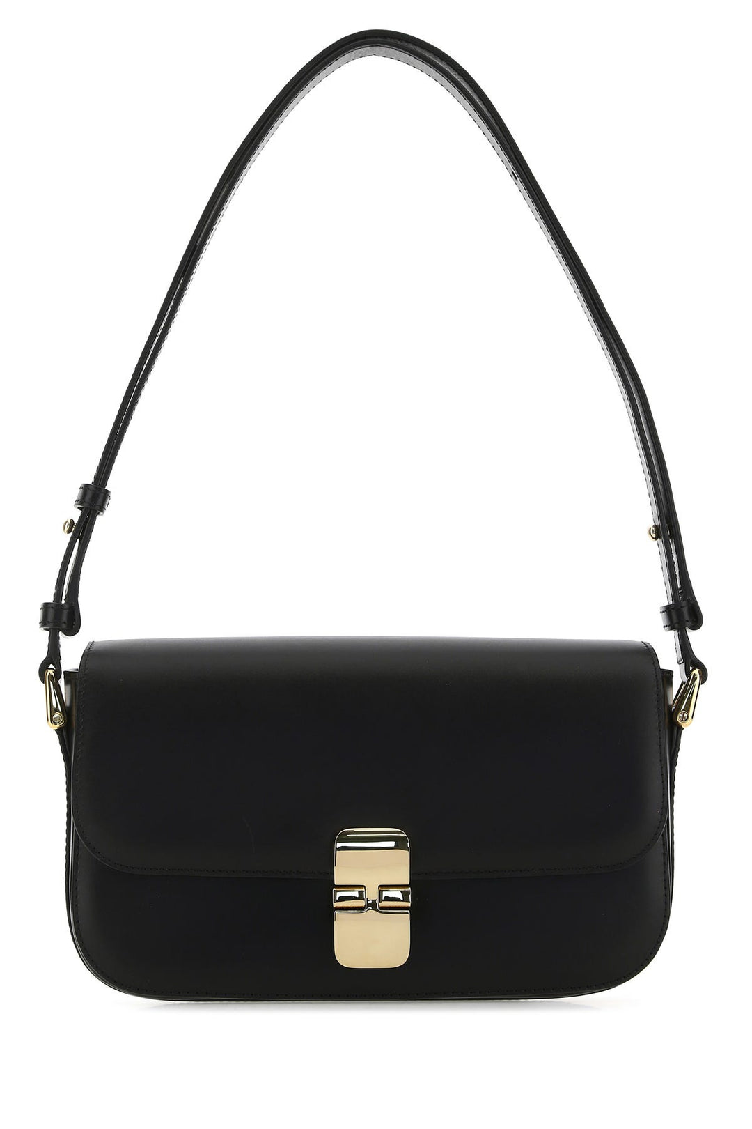 Black leather Grace shoulder bag