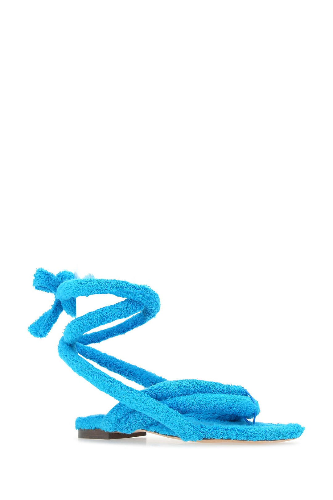 Turquoise sponge sandals