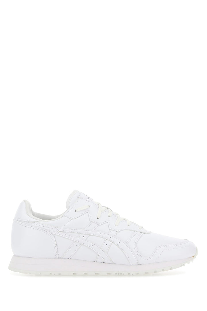 White synthetic leather OC Runner sneakers