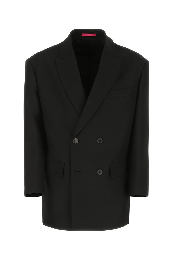 Black wool blend blazer