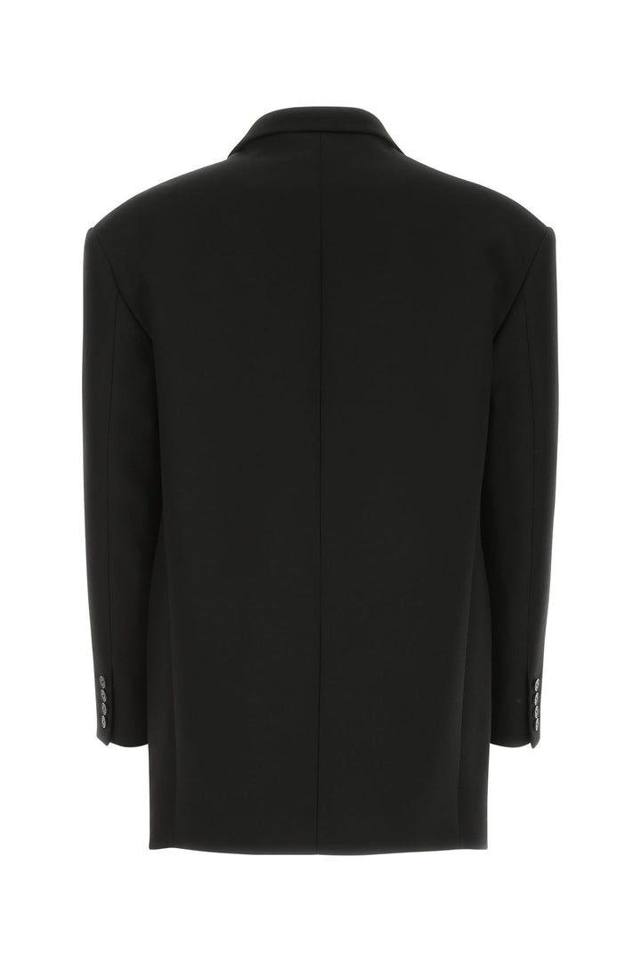 Black wool blend blazer