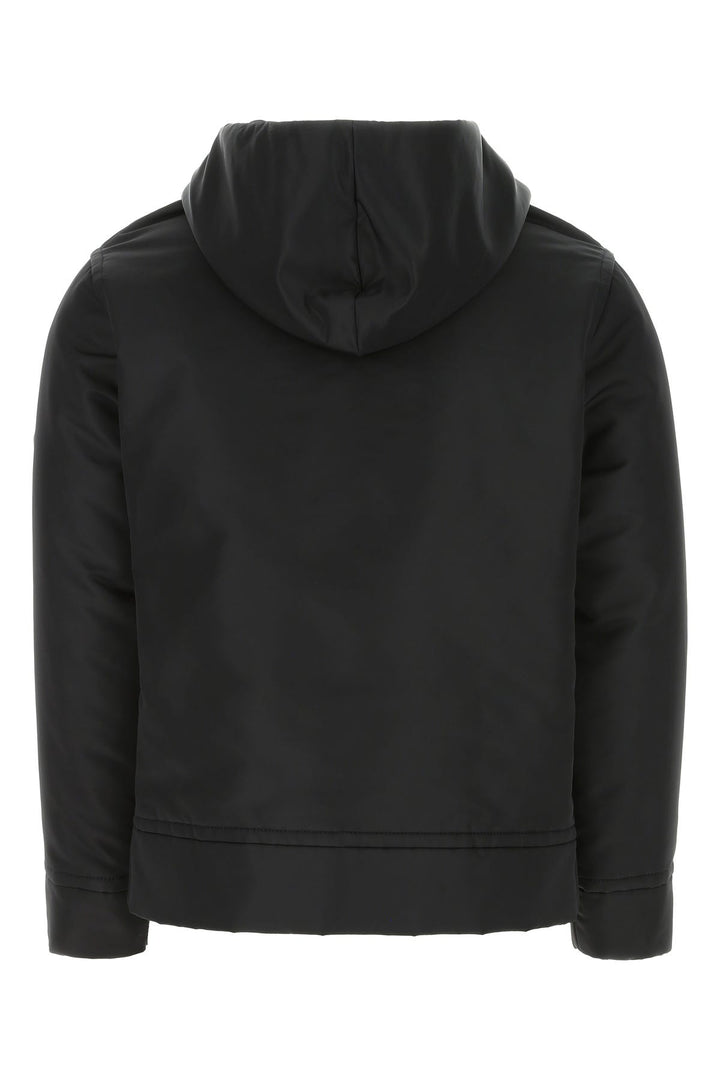 Black nylon sweatshirt