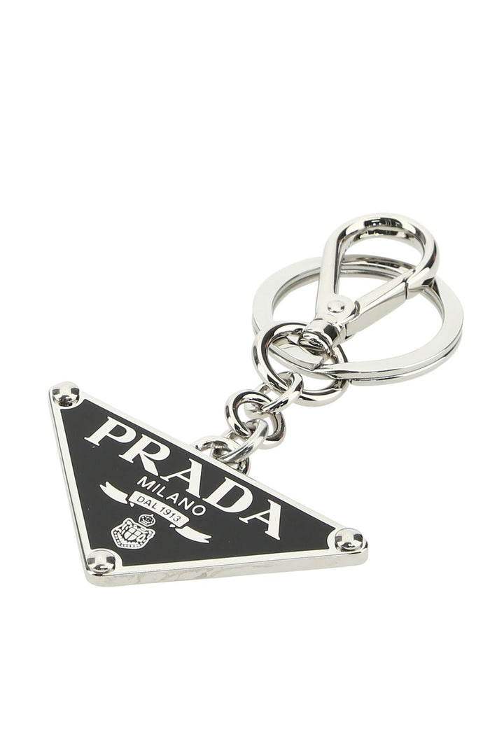 Black metal key ring