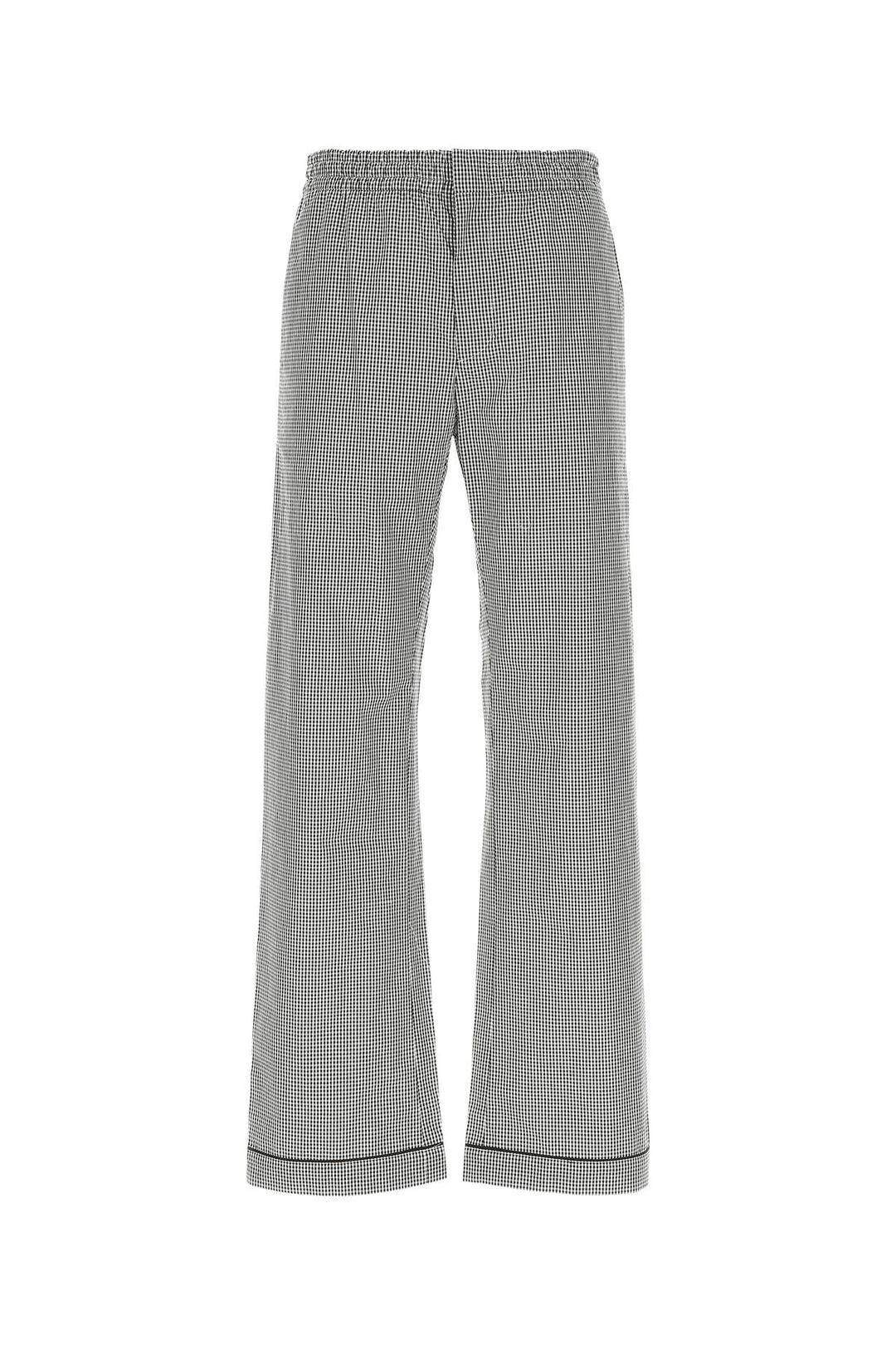 Embroidered poplin pant