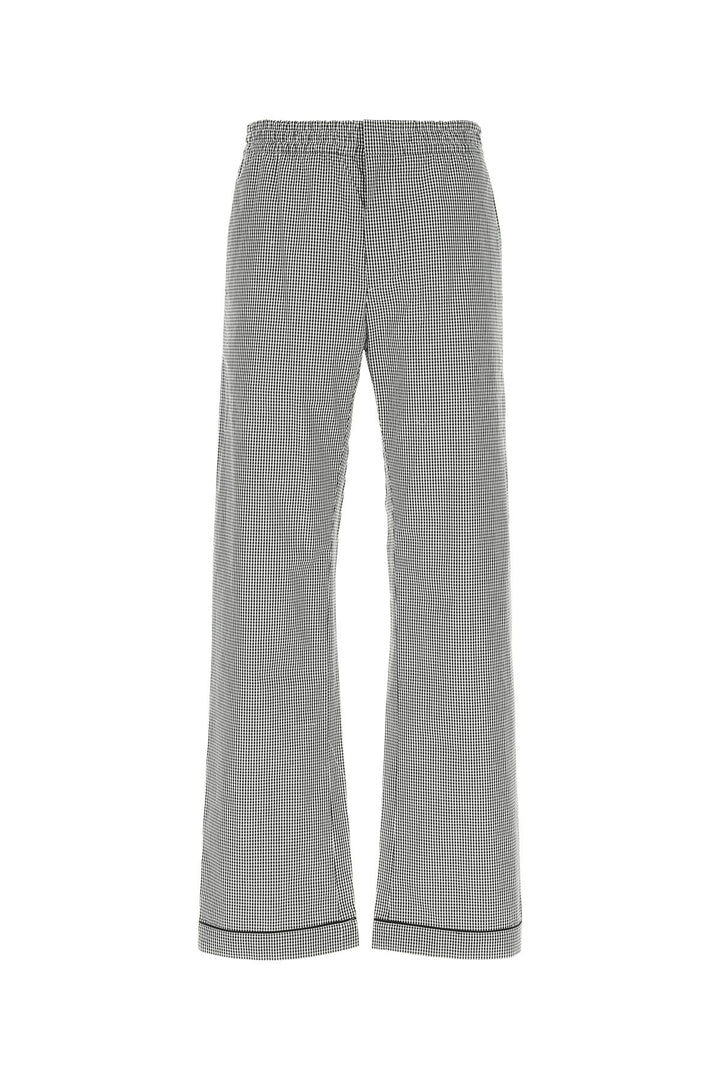 Embroidered poplin pant