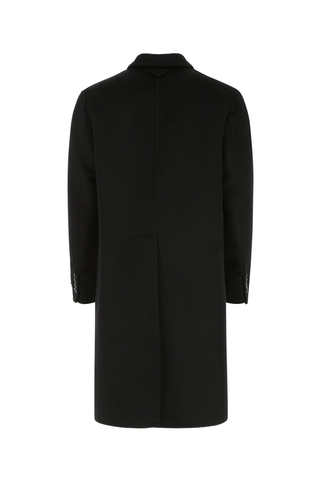 Black wool blend coat