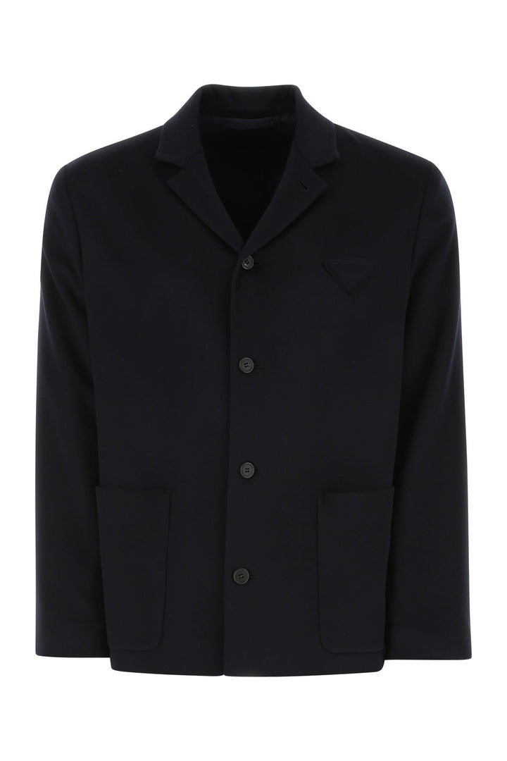 Navy blue cashmere blazer