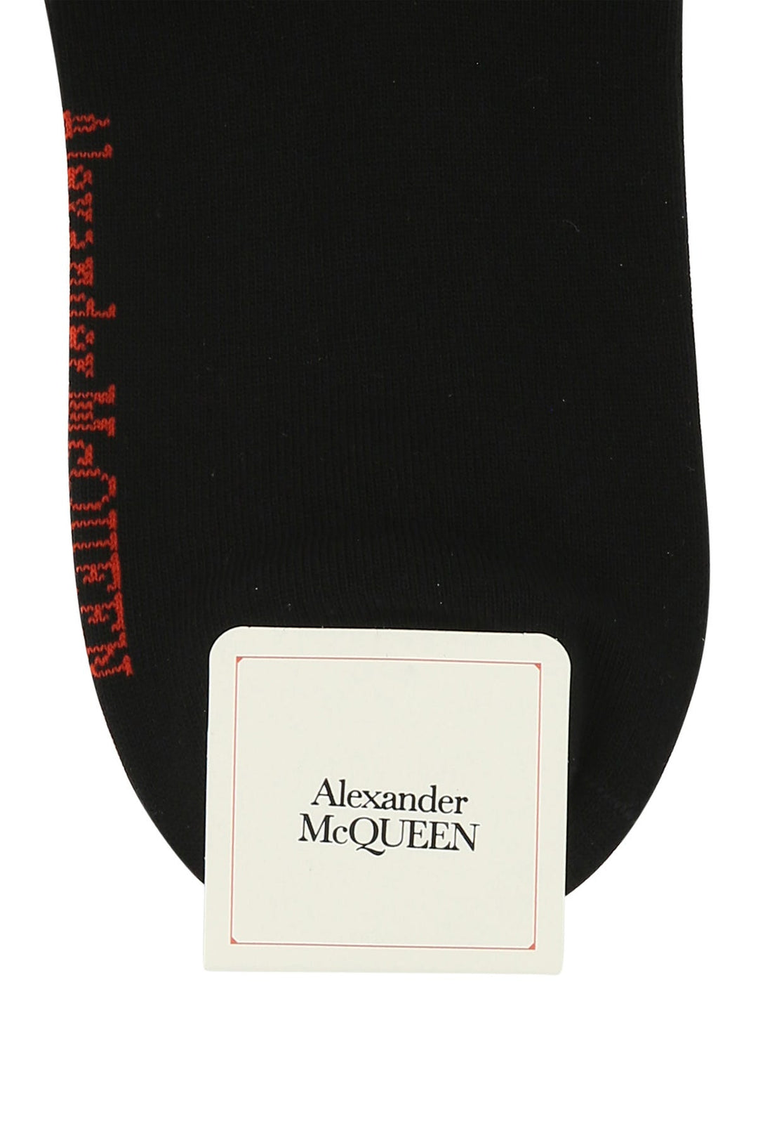 Black stretch cotton blend socks