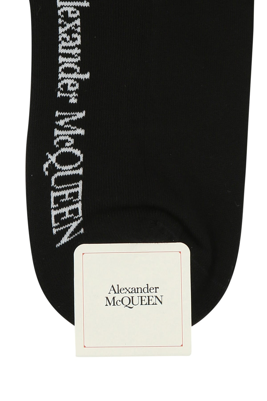 Black stretch cotton blend socks