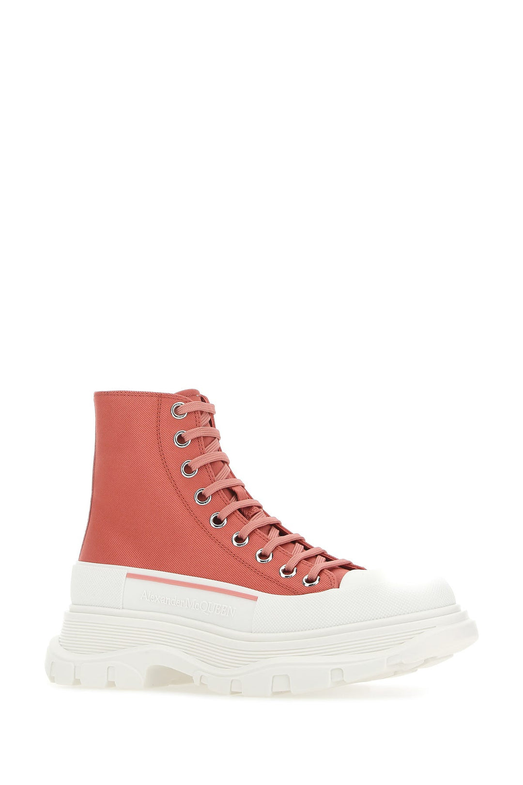 Pastel pink leather Tread Slick sneakers