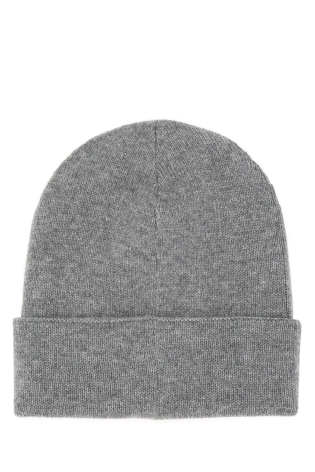 Grey cashmere beanie hat