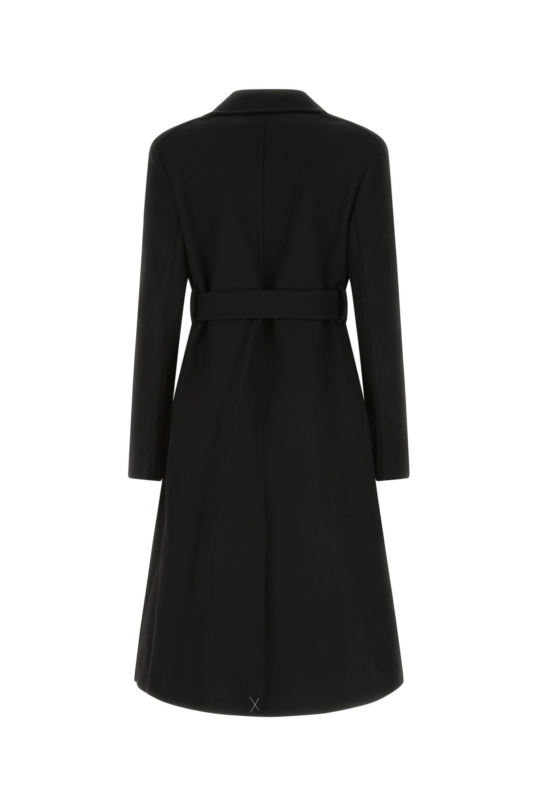 Black nylon blend coat