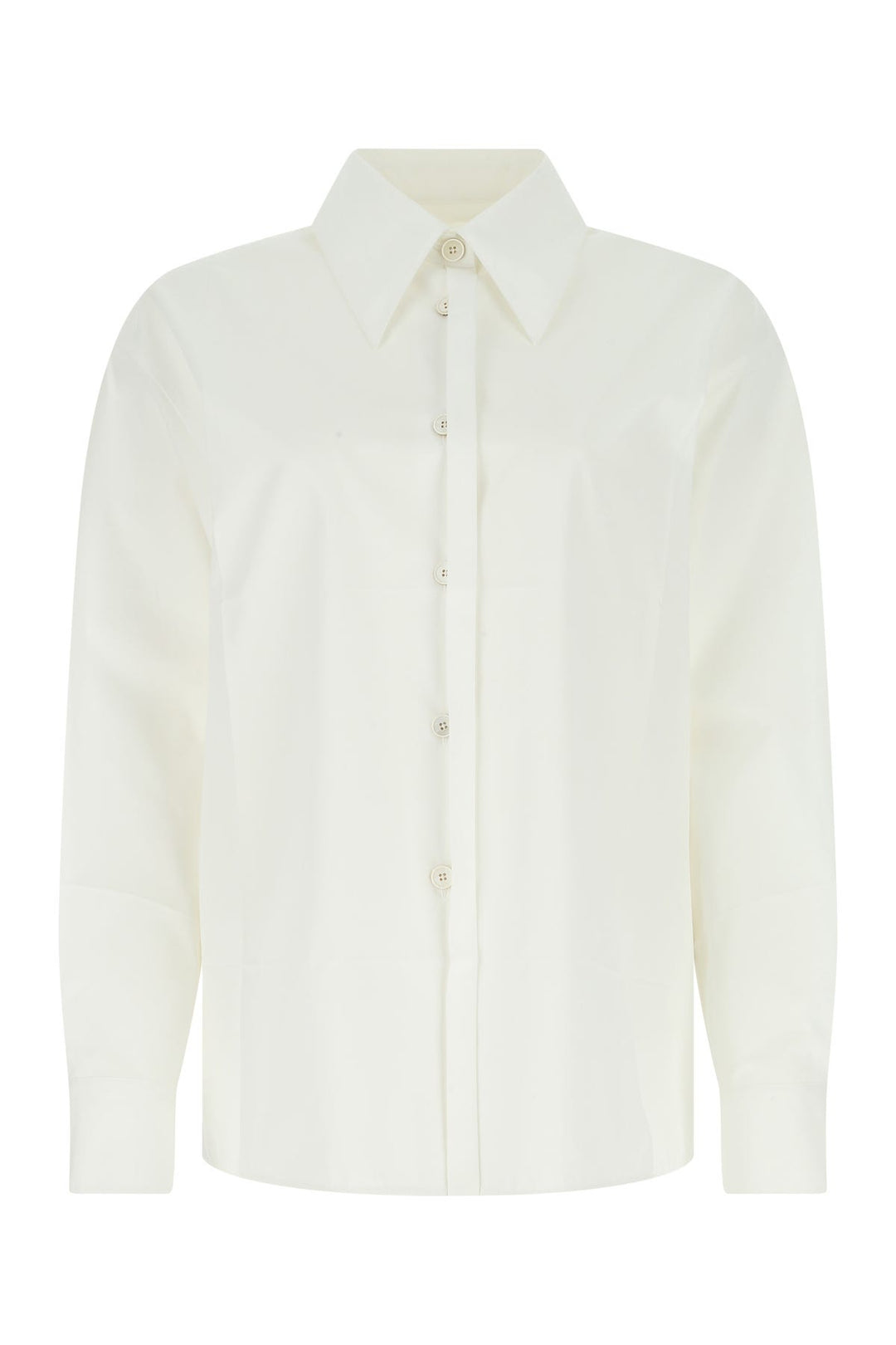 White poplin oversize shirt