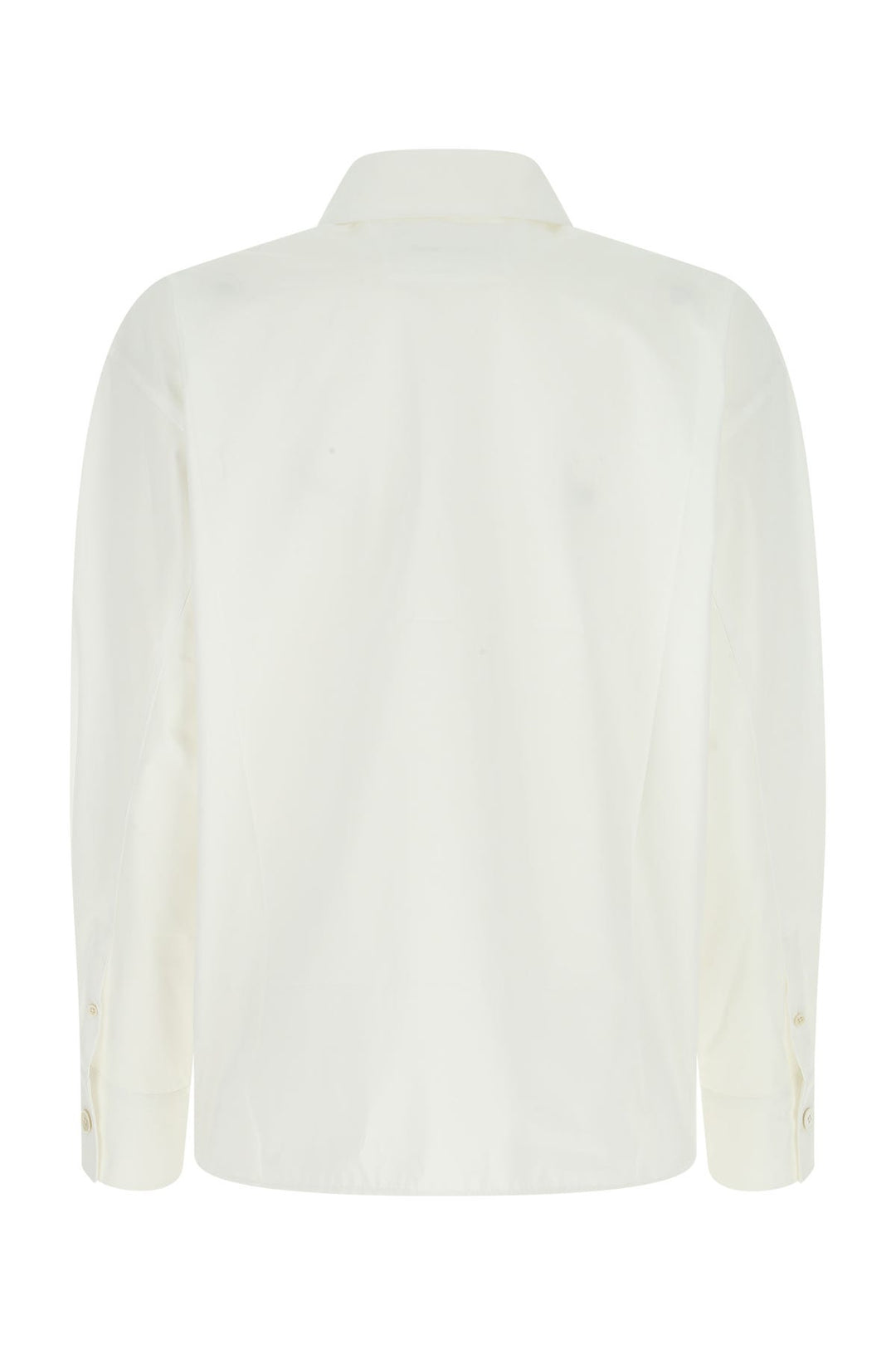 White poplin oversize shirt